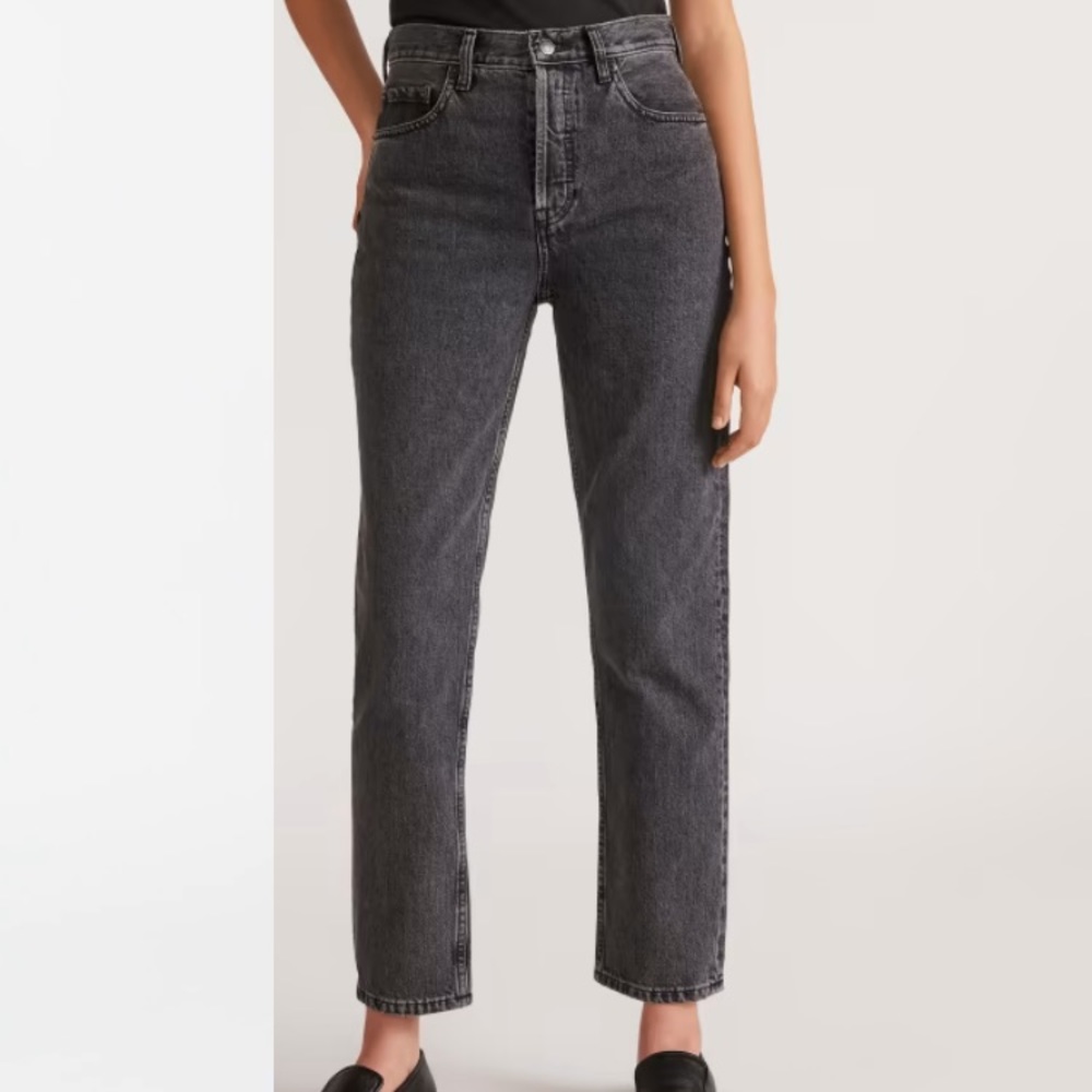 Everlane The 90’s Cheeky Jean in Washed Black 26 Regular Inseam